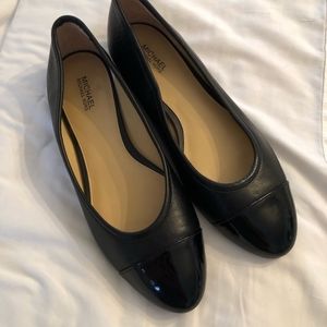 Michael Kors Black Sabrina Ballet Flats